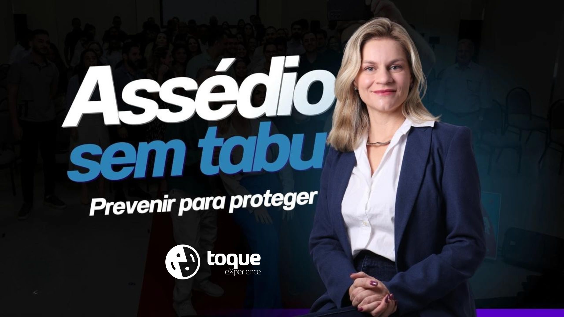 Palestra teatral sobre assédio em ambiente corporativo
